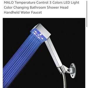 Color-Changing LED Shower Head